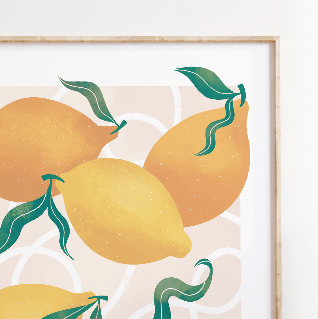 Sorrento Lemons Art Print (unframed)