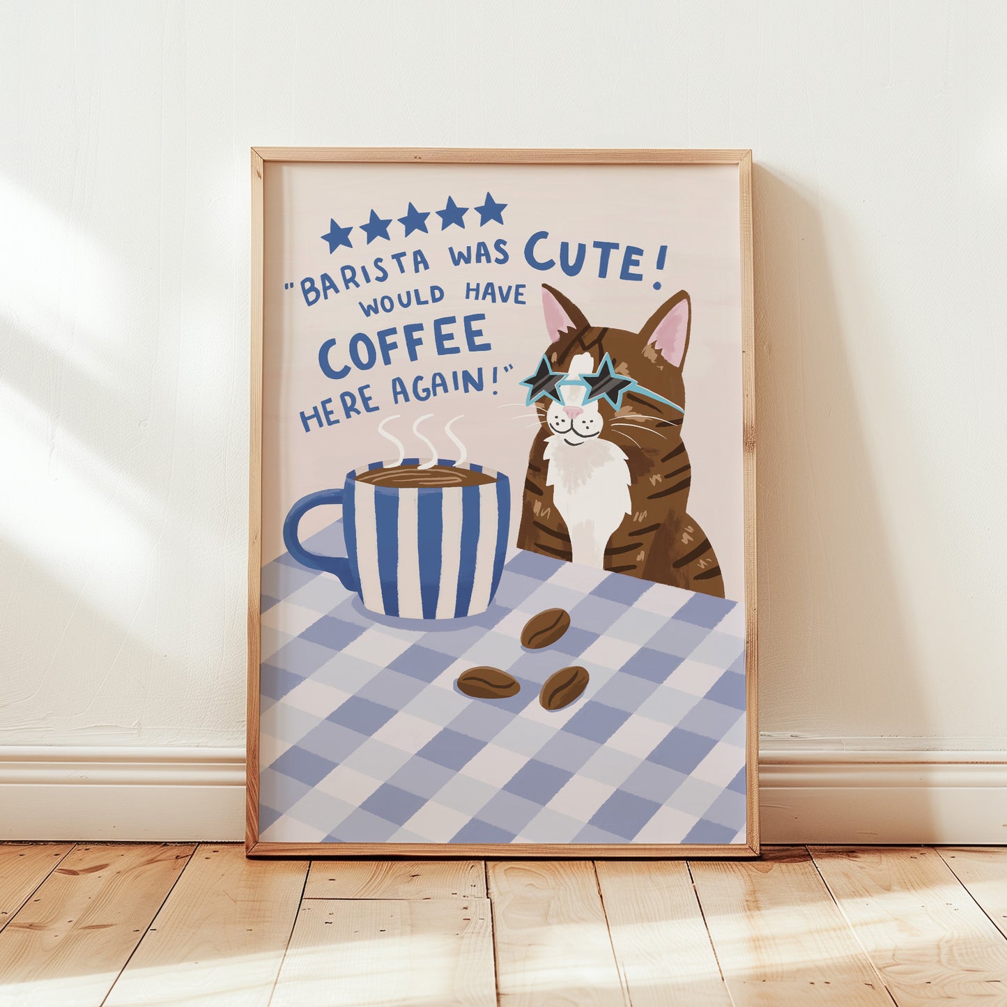 Barista Was Cute Cat Print