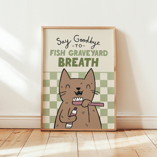 Say Goodbye to Fish Graveyard Breath Print