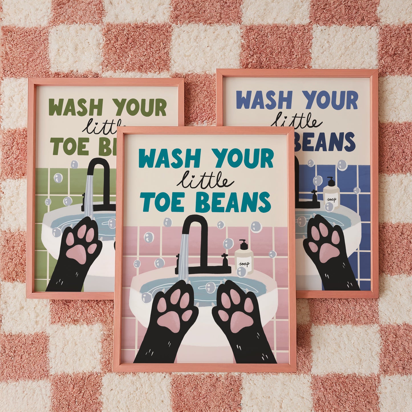 Wash Your Little Toe Beans Dog Print