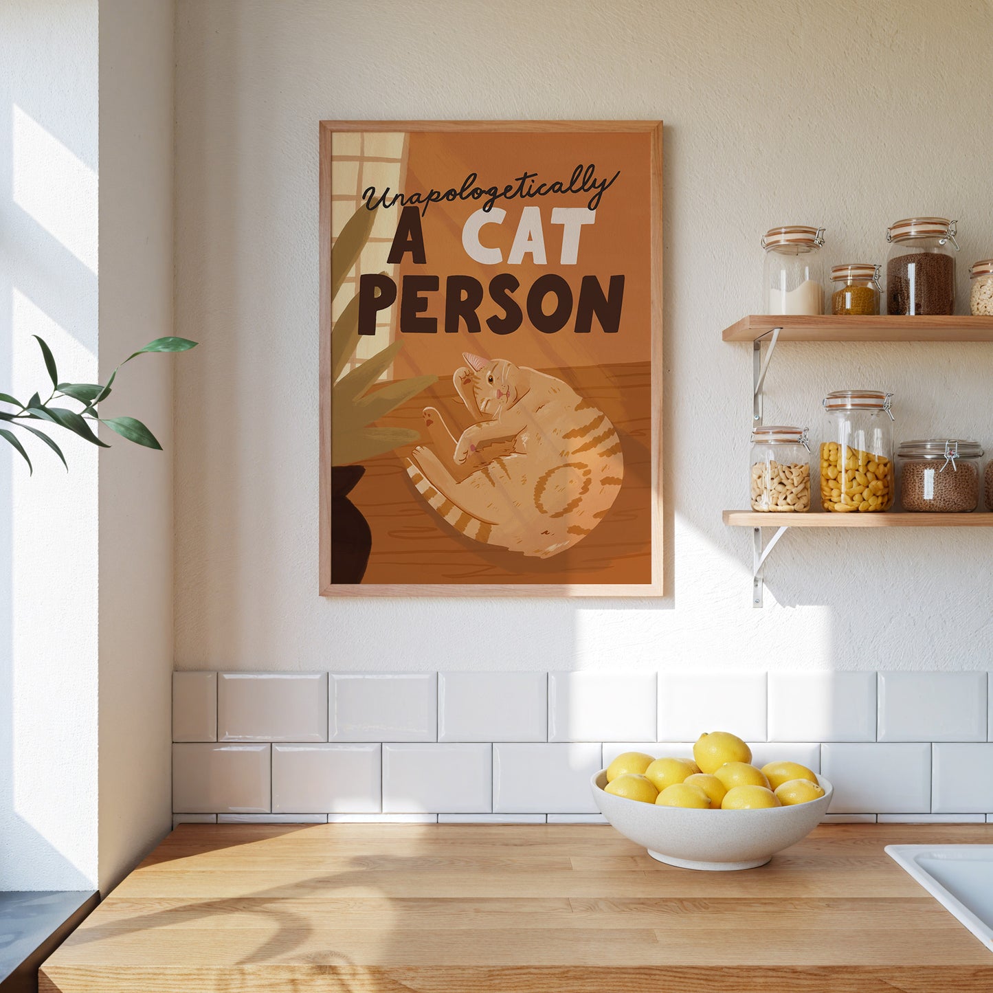 Unapologetically a Cat Person Art Print (Unframed)