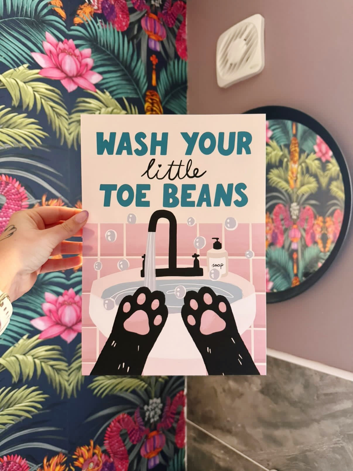 Wash Your Little Toe Beans Print