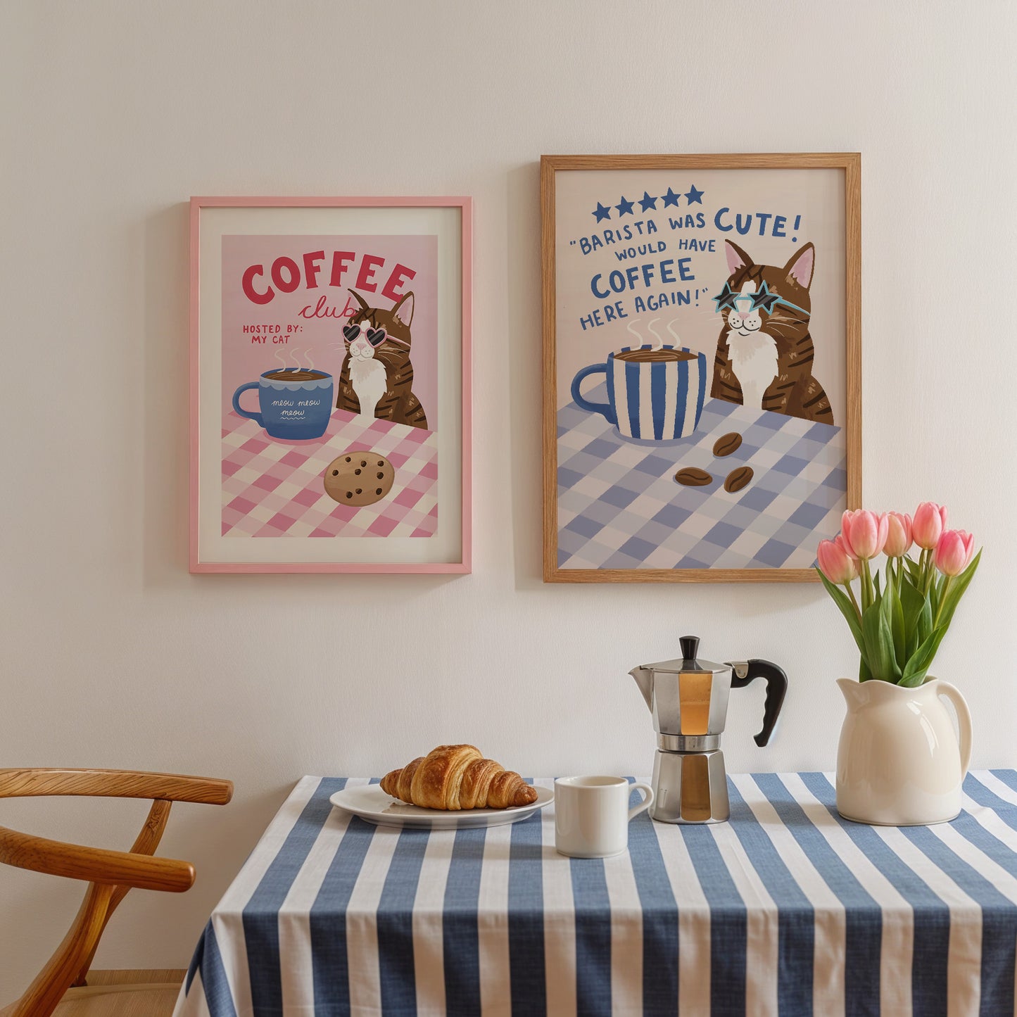 Barista Was Cute Cat Print