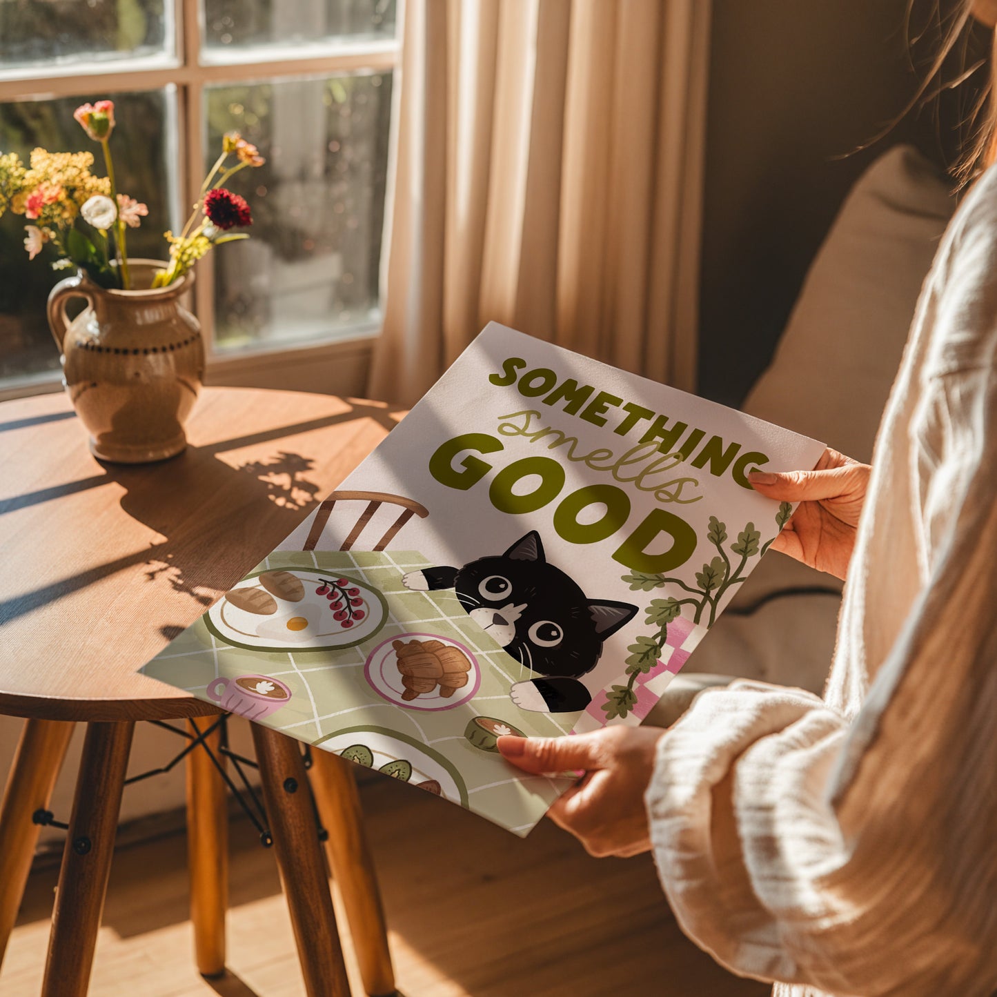 Something Smells Good Kitchen Art Print (unframed)
