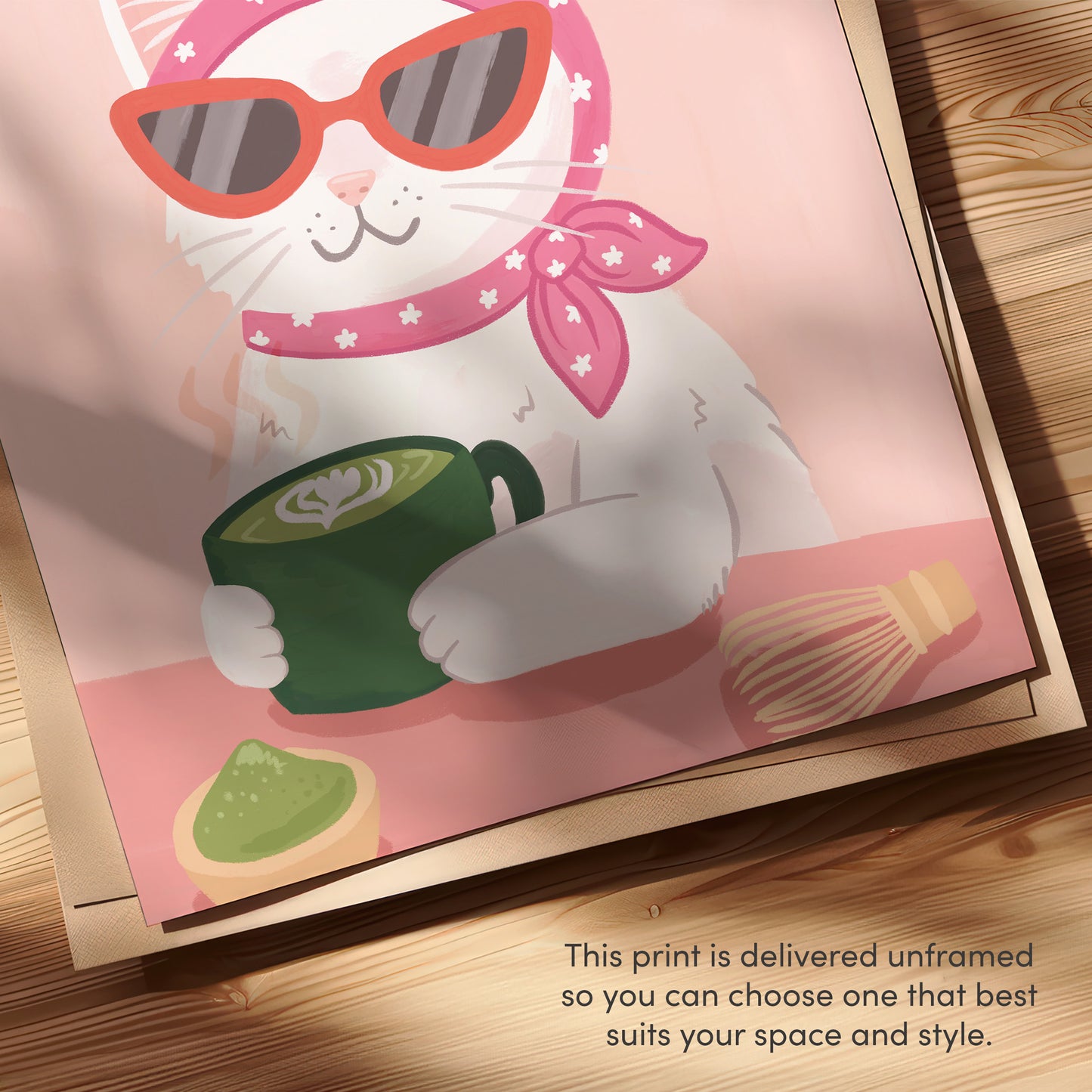 My Matcha Will Make Everything Okay Art Print (unframed)