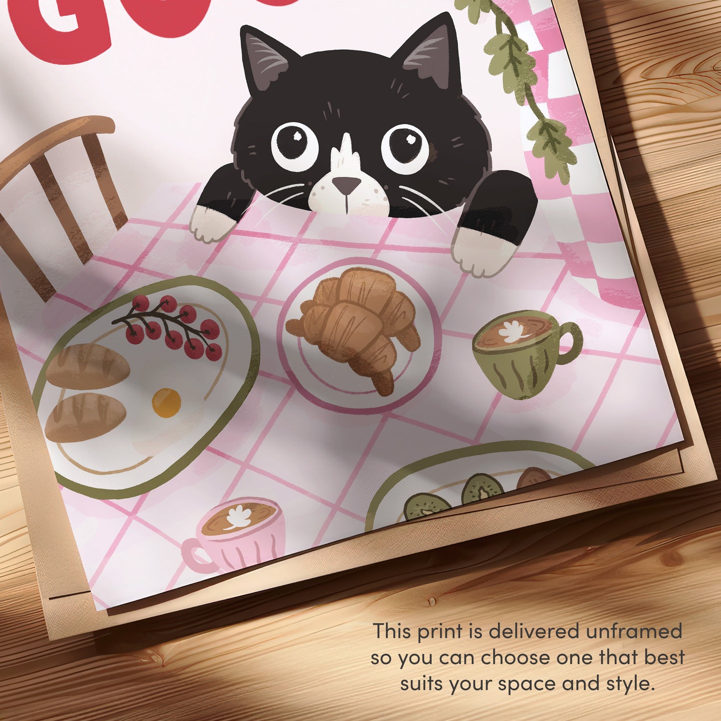 Something Smells Good Kitchen Art Print (unframed)