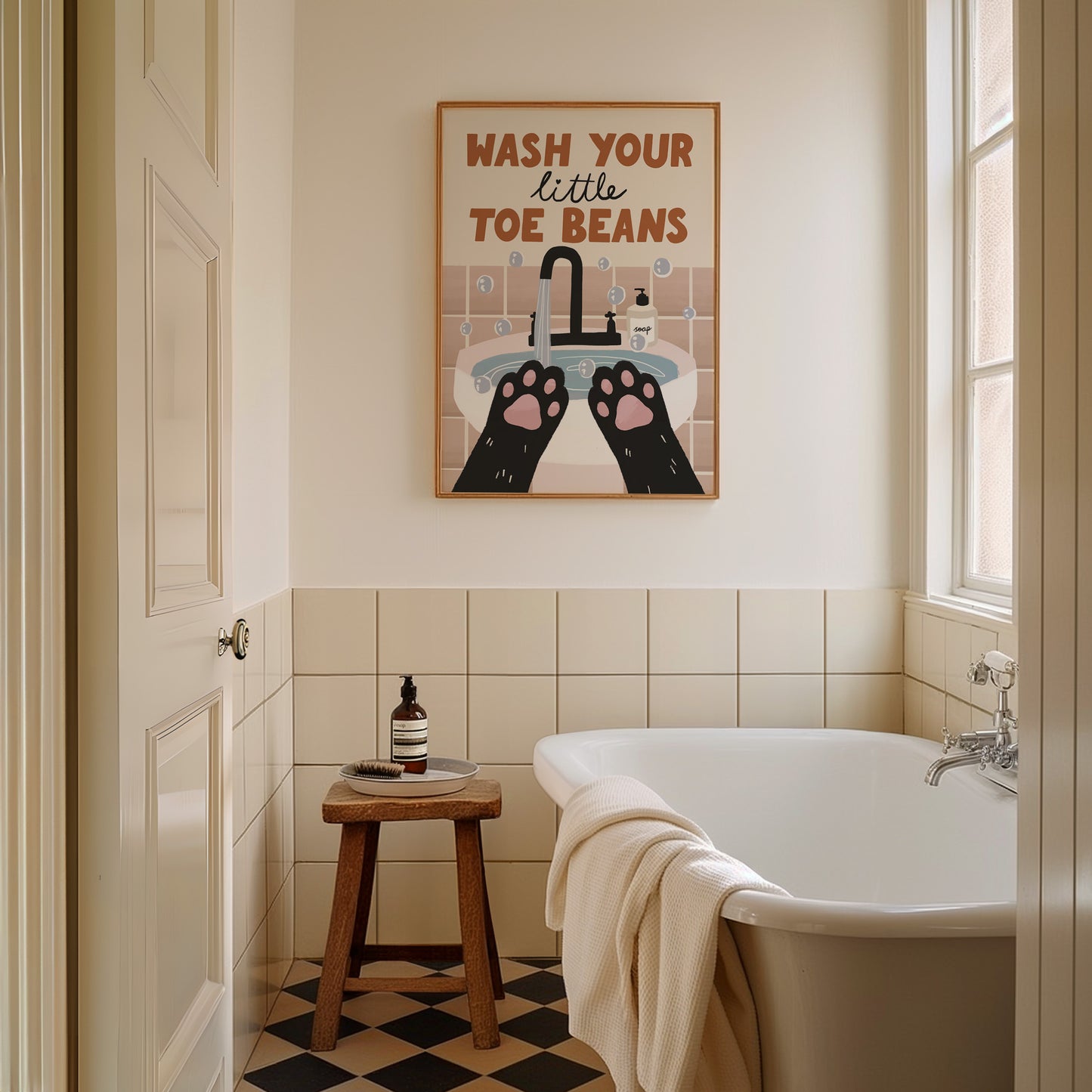 Wash Your Little Toe Beans Print