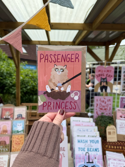 Passenger Princess Cat Card