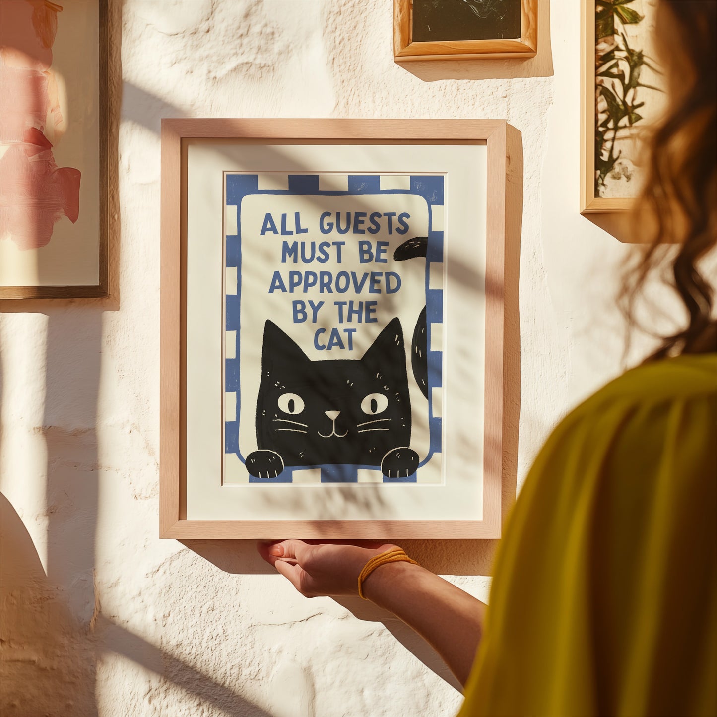 All Guests Must Be Approved by the Cat Print
