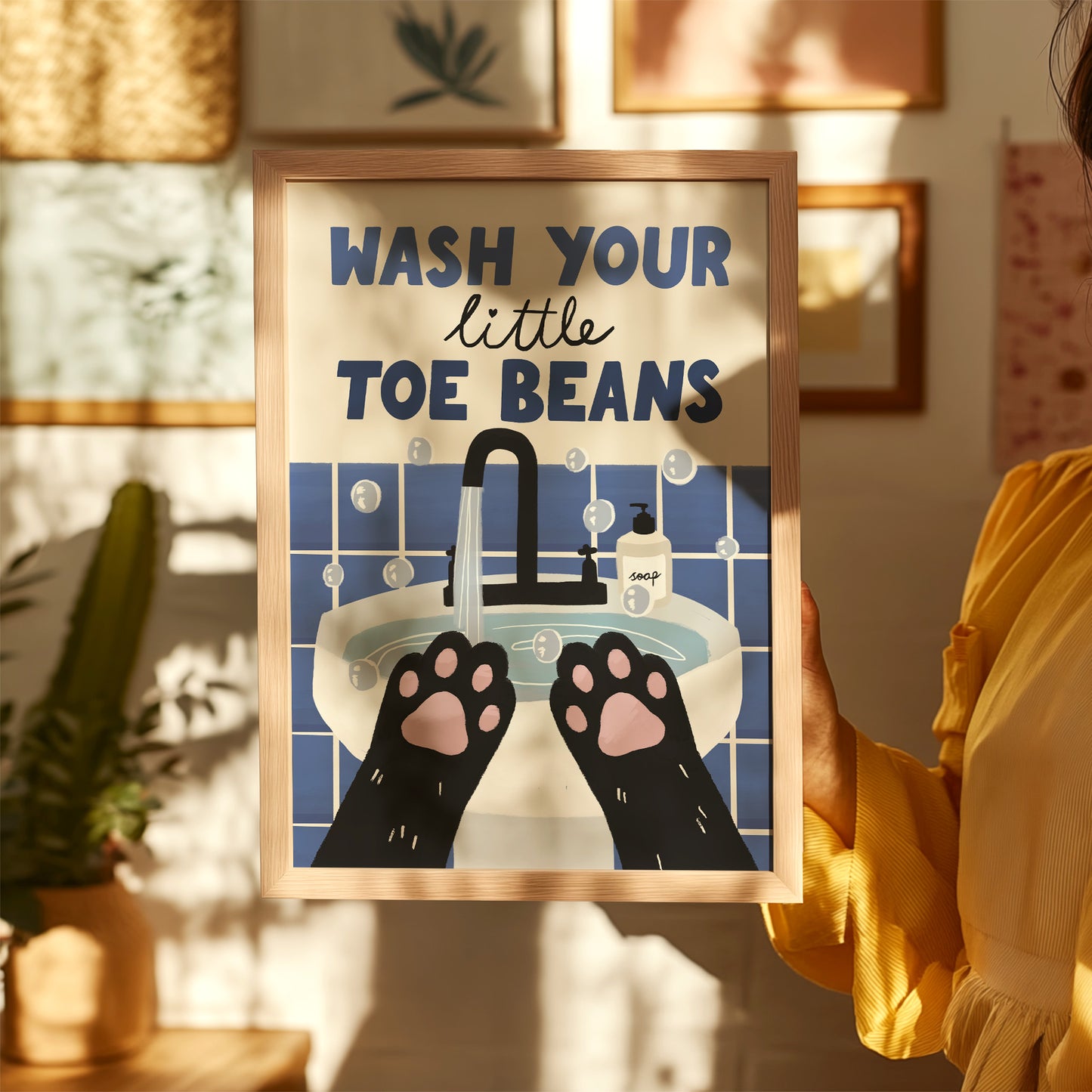 Wash Your Little Toe Beans Print