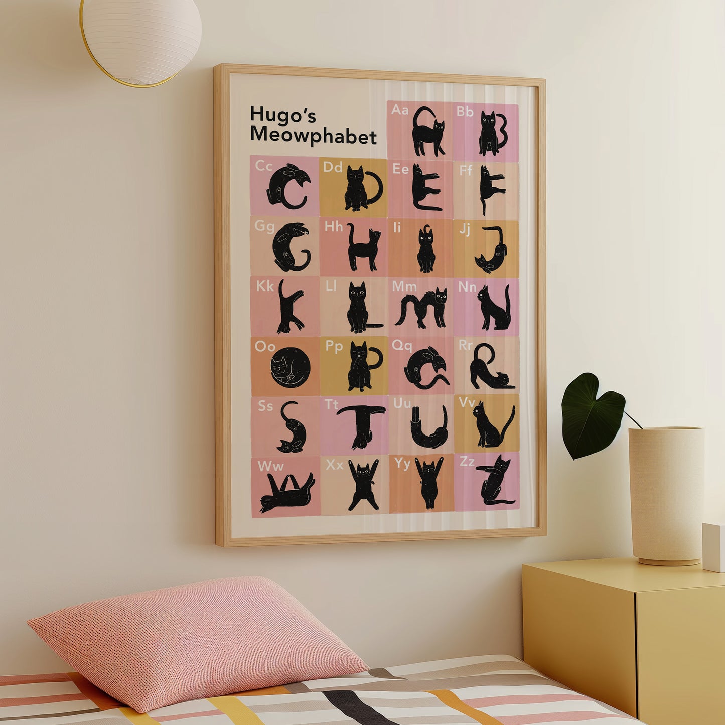 Personalised Cat Alphabet Print