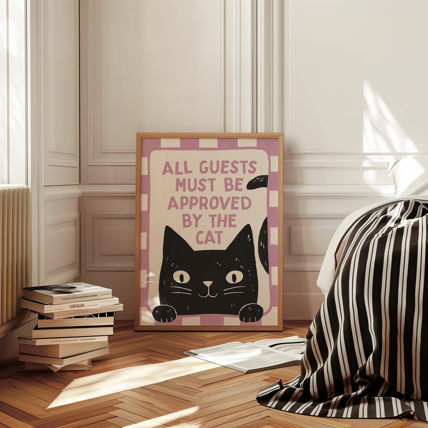 All Guests Must Be Approved by the Cat Print