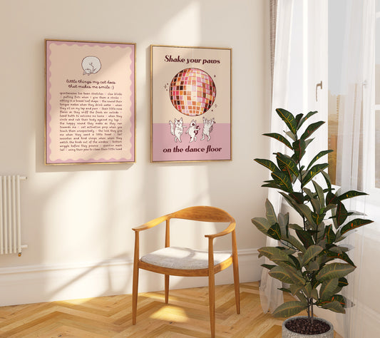 Shake Your Paws on the Dance Floor Print (unframed)