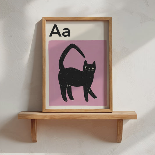 Cat Alphabet Letter Print