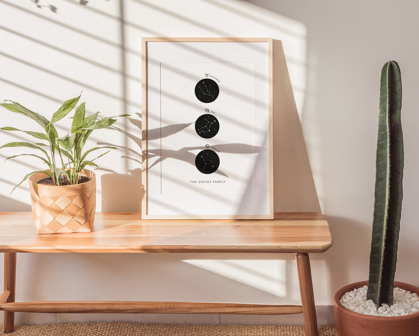 Personalised Family Zodiac Print (unframed)