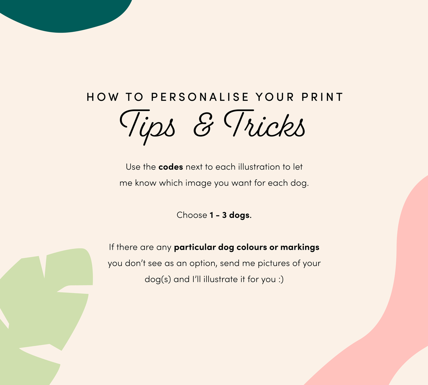 Personalised Dogs Watching the Birds Outside the Window Print (unframed)