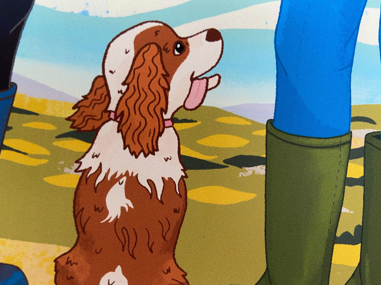 Personalised Dogs in the Countryside Print (unframed)