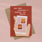 Our Love Language is Sending Pet Photos Greetings Card