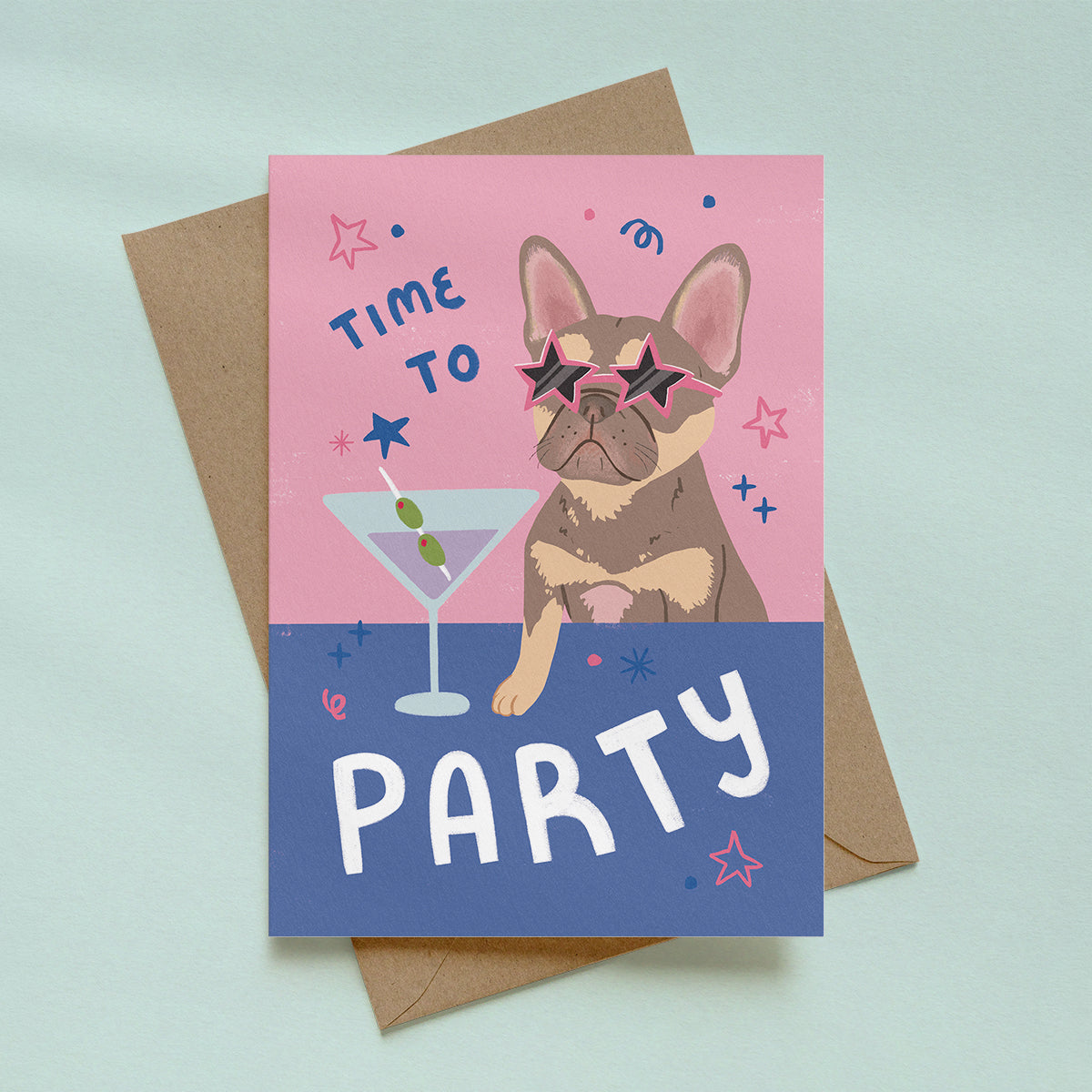 Time To Party Dog Card