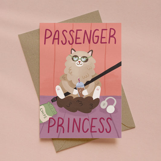 Passenger Princess Cat Card