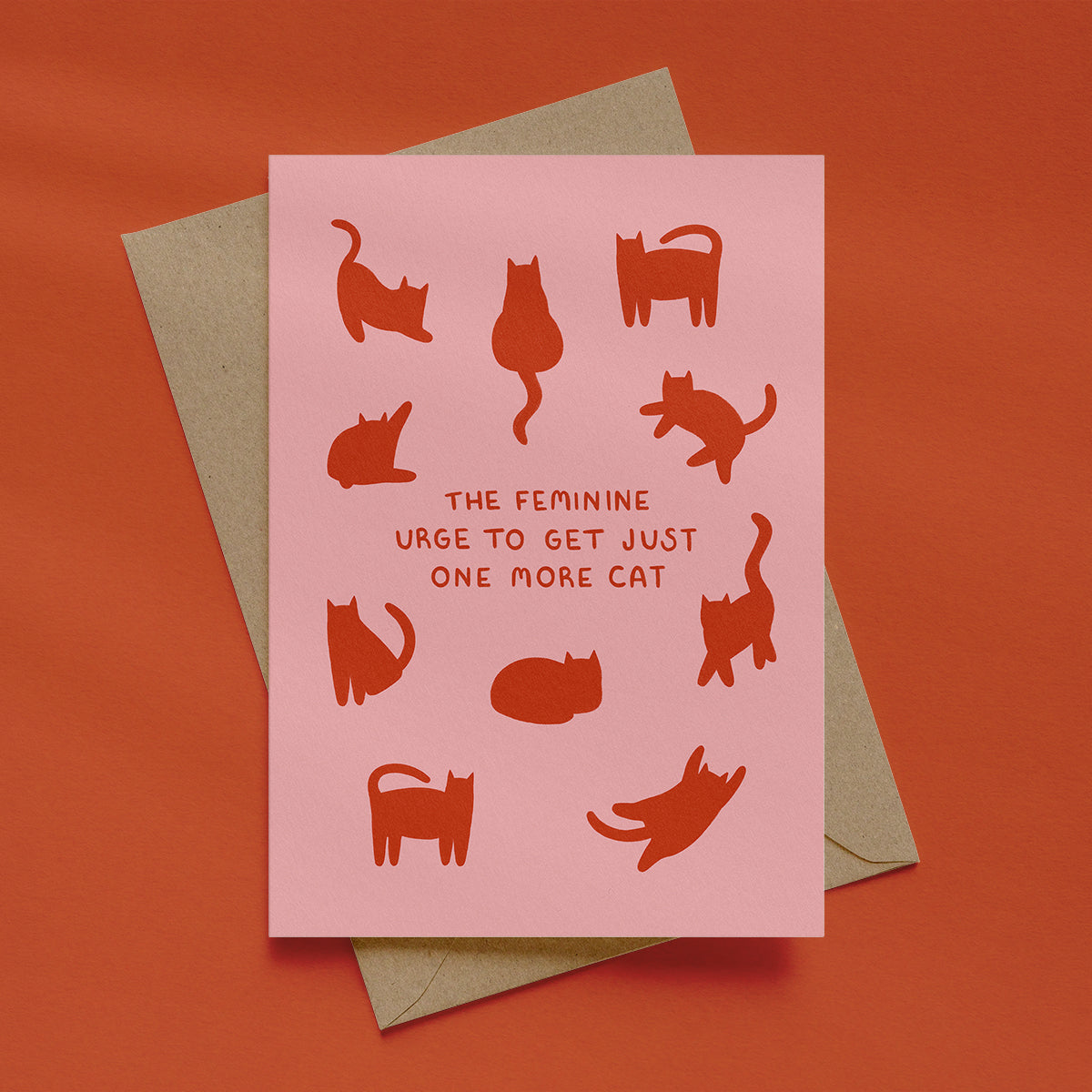 The Feminine Urge To Get One More Cat Card