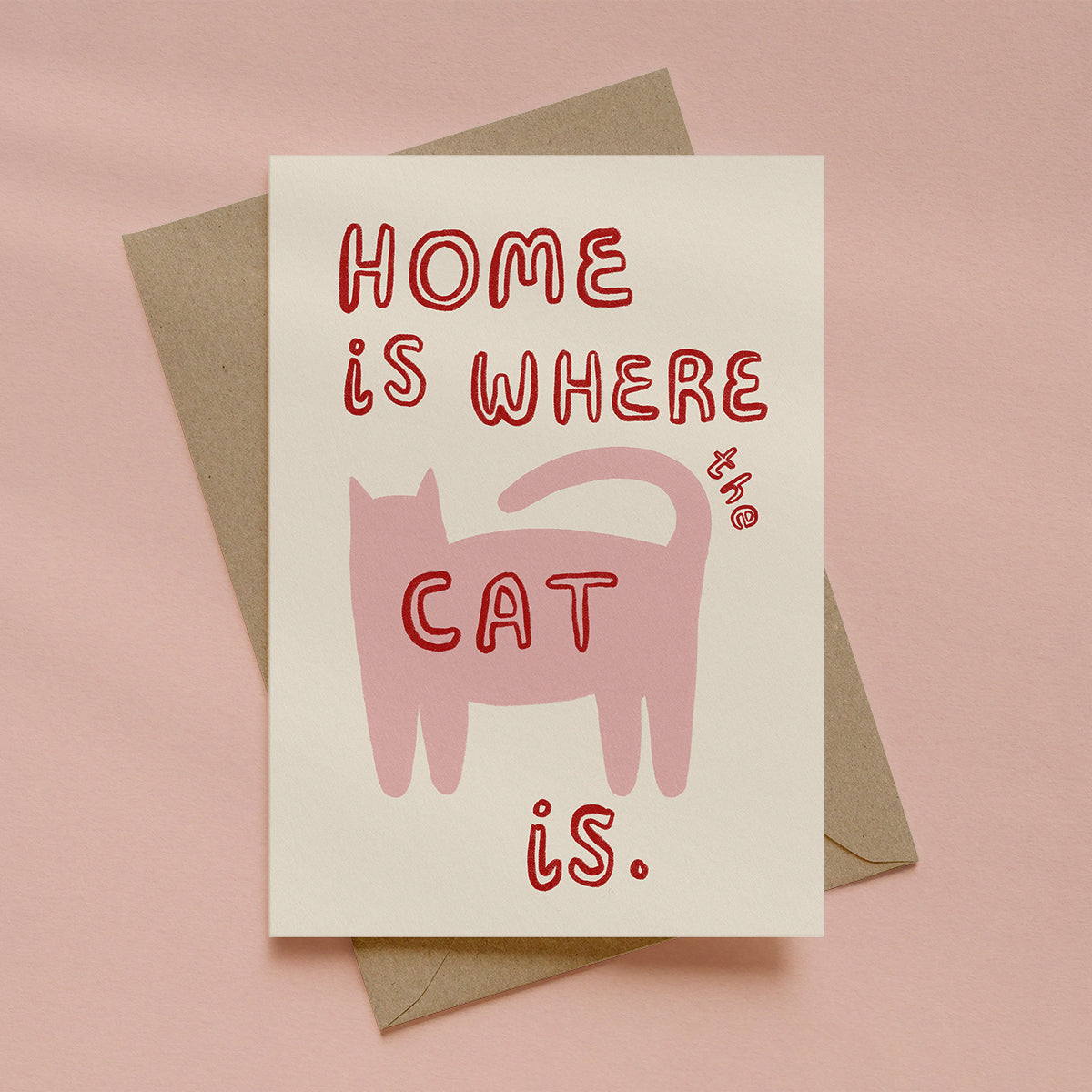 Home Is Where The Cat Is Card