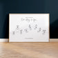Personalised Love Story Path Landscape Print (unframed)