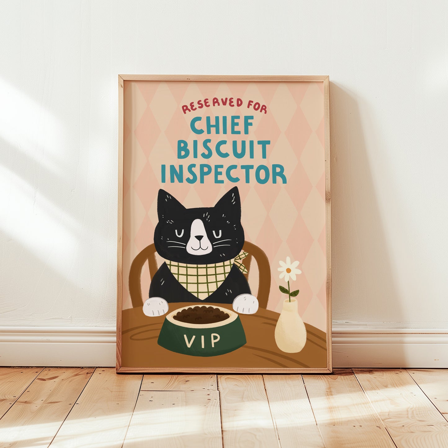 Chief Biscuit Inspector Cat Print (Unframed)