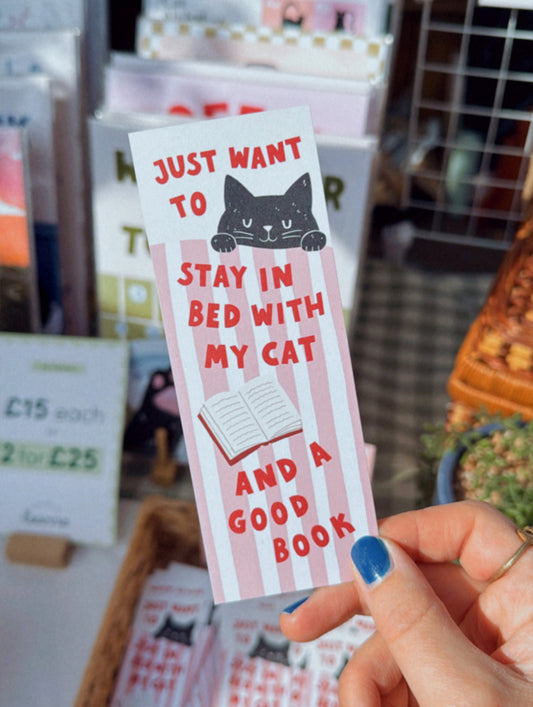 Cute Cat Bookmark | Illustrated Gift for Book Lovers