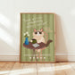 Local Food Critic Cat Print (Unframed)
