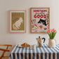 Something Smells Good Kitchen Art Print (unframed)