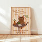 Local Food Critic Cat Print (Unframed)