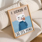I Licked It So It's Mine Cat Art Print (unframed)