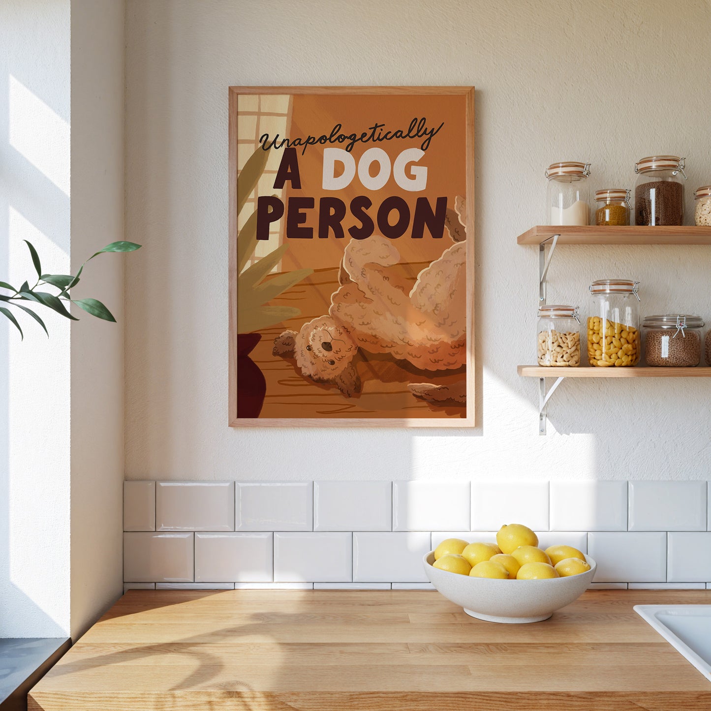 Unapologetically a Dog Person Art Print (Unframed)