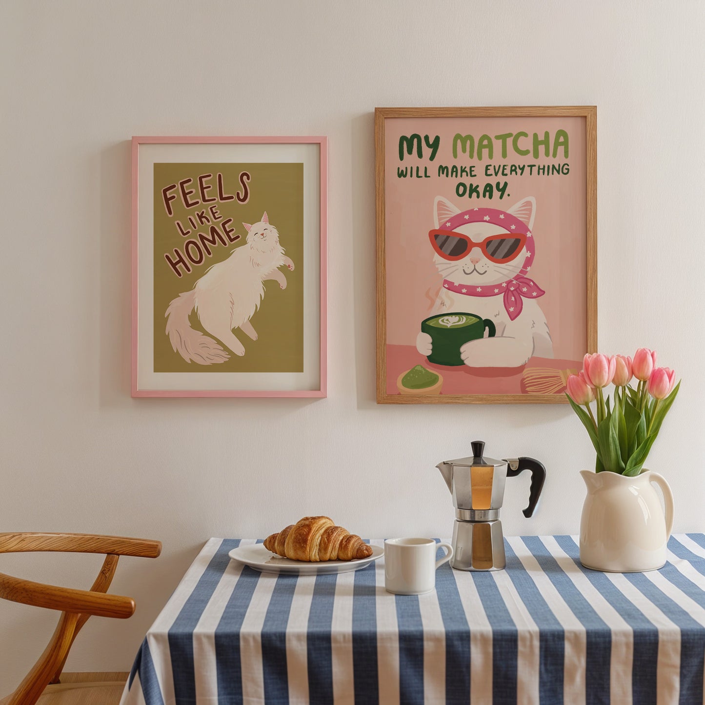 My Matcha Will Make Everything Okay Art Print (unframed)