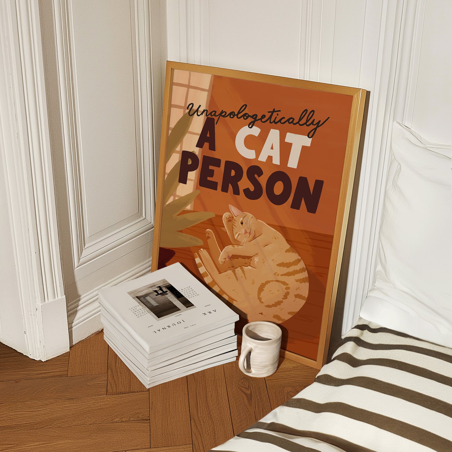Unapologetically a Cat Person Art Print (Unframed)
