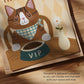 Chief Biscuit Inspector Cat Print (Unframed)