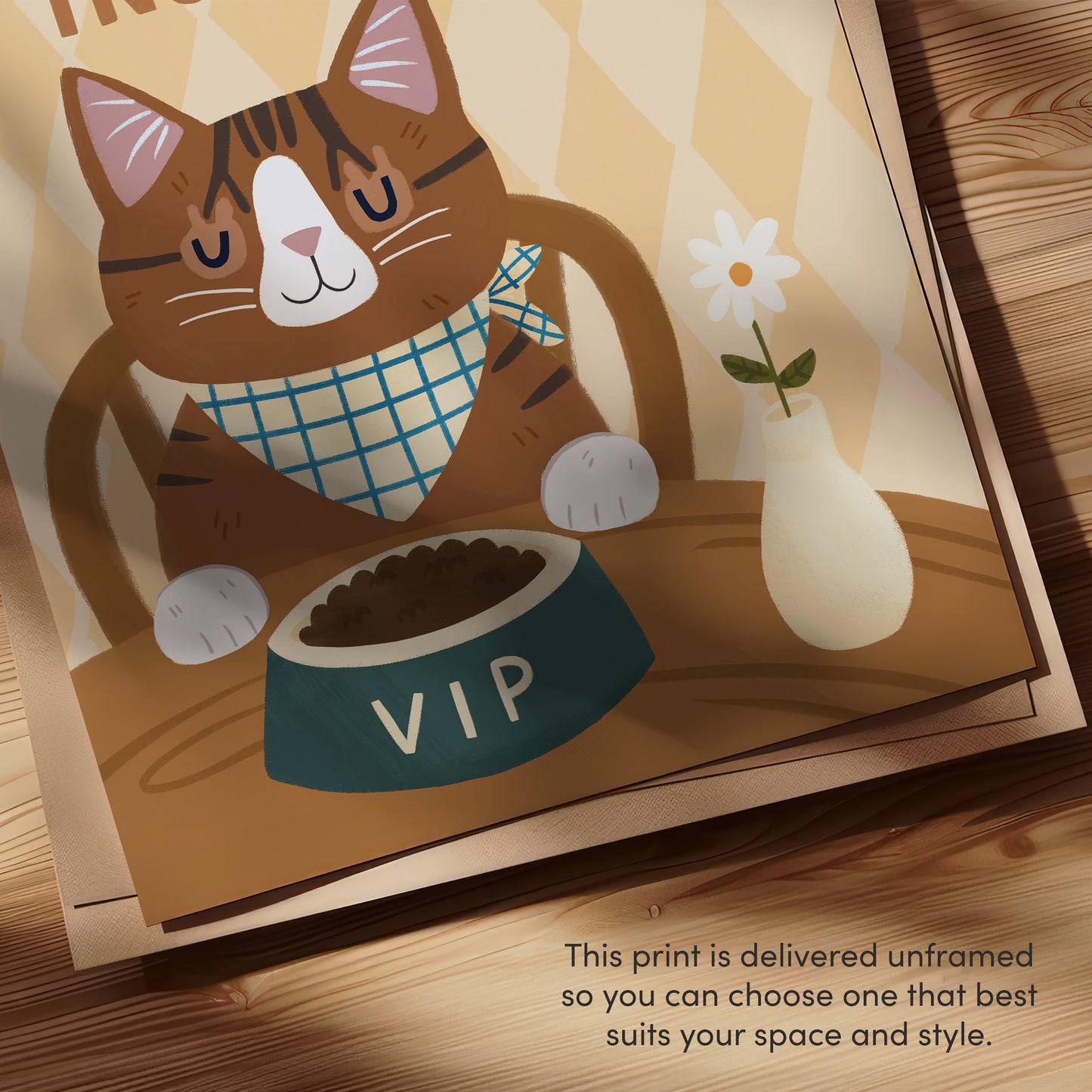 Chief Biscuit Inspector Cat Print (Unframed)