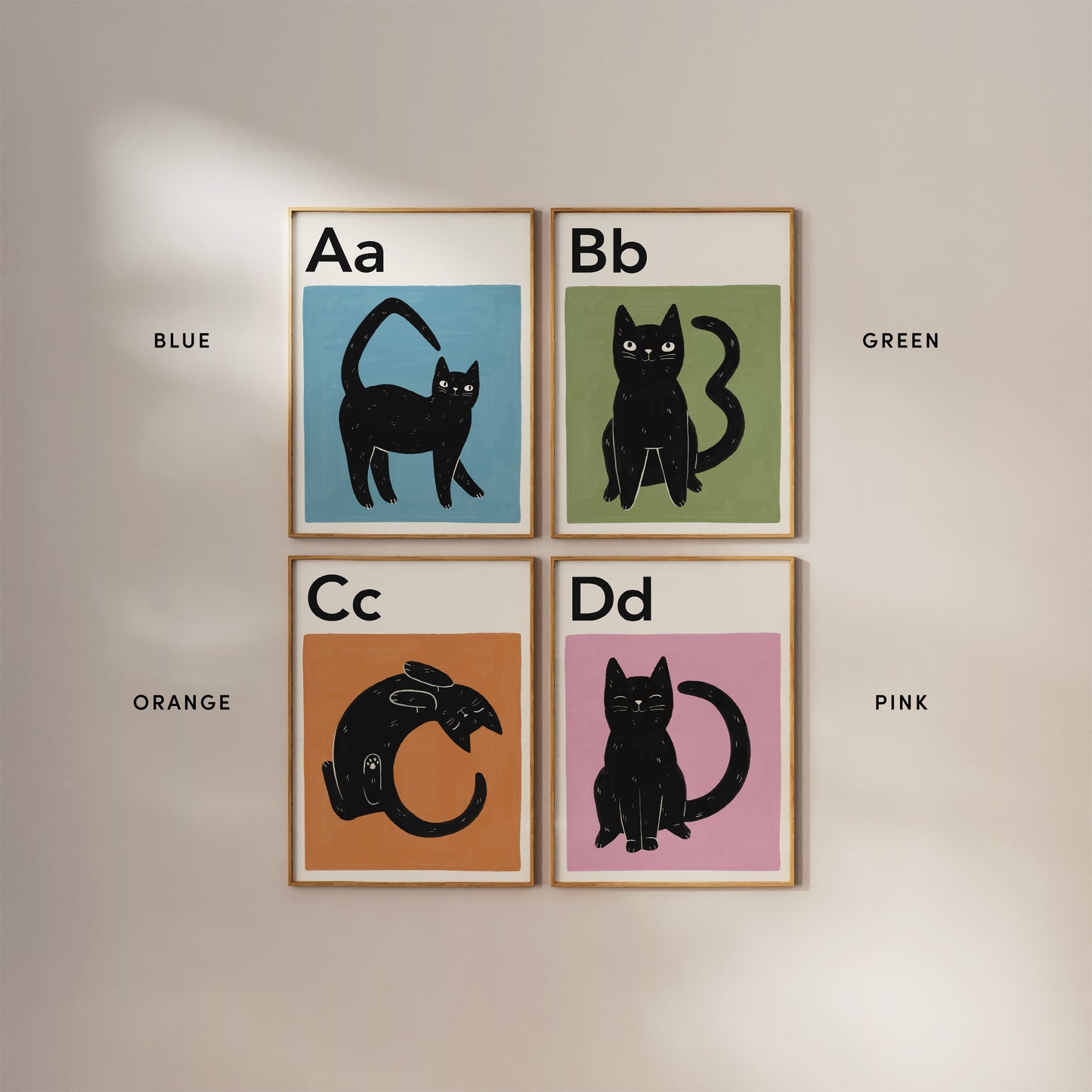 Cat Alphabet Letter Print