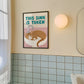 Custom This Sink is Taken Cat Bathroom Print