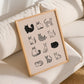 Cat Breeds Collage Art Print (Unframed)