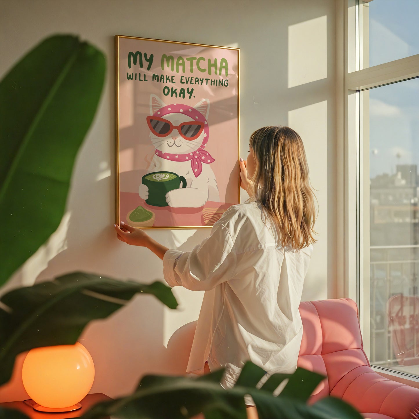 My Matcha Will Make Everything Okay Art Print (unframed)