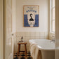 My Cat Is A Little Weirdo, Close The Toilet Lid Cat Bathroom Print (unframed)