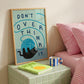 Don't Overthink It Cat Home Office Print, Unframed