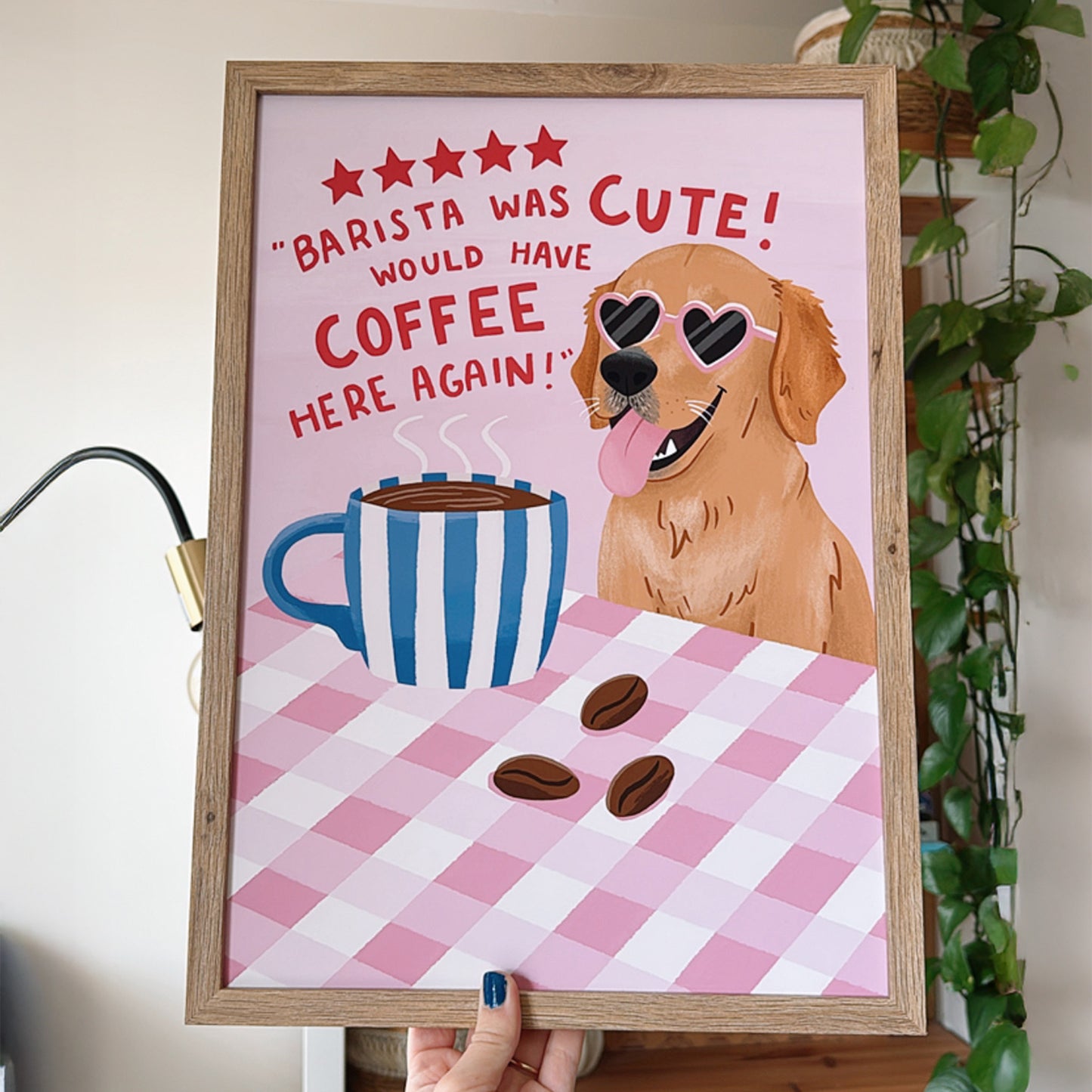 Custom Coffee Dog Print (Add your dog!)