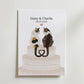 Personalised Wedding Cat Print (unframed)
