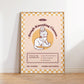 Dough Kneading Classes Cat Poster (unframed)