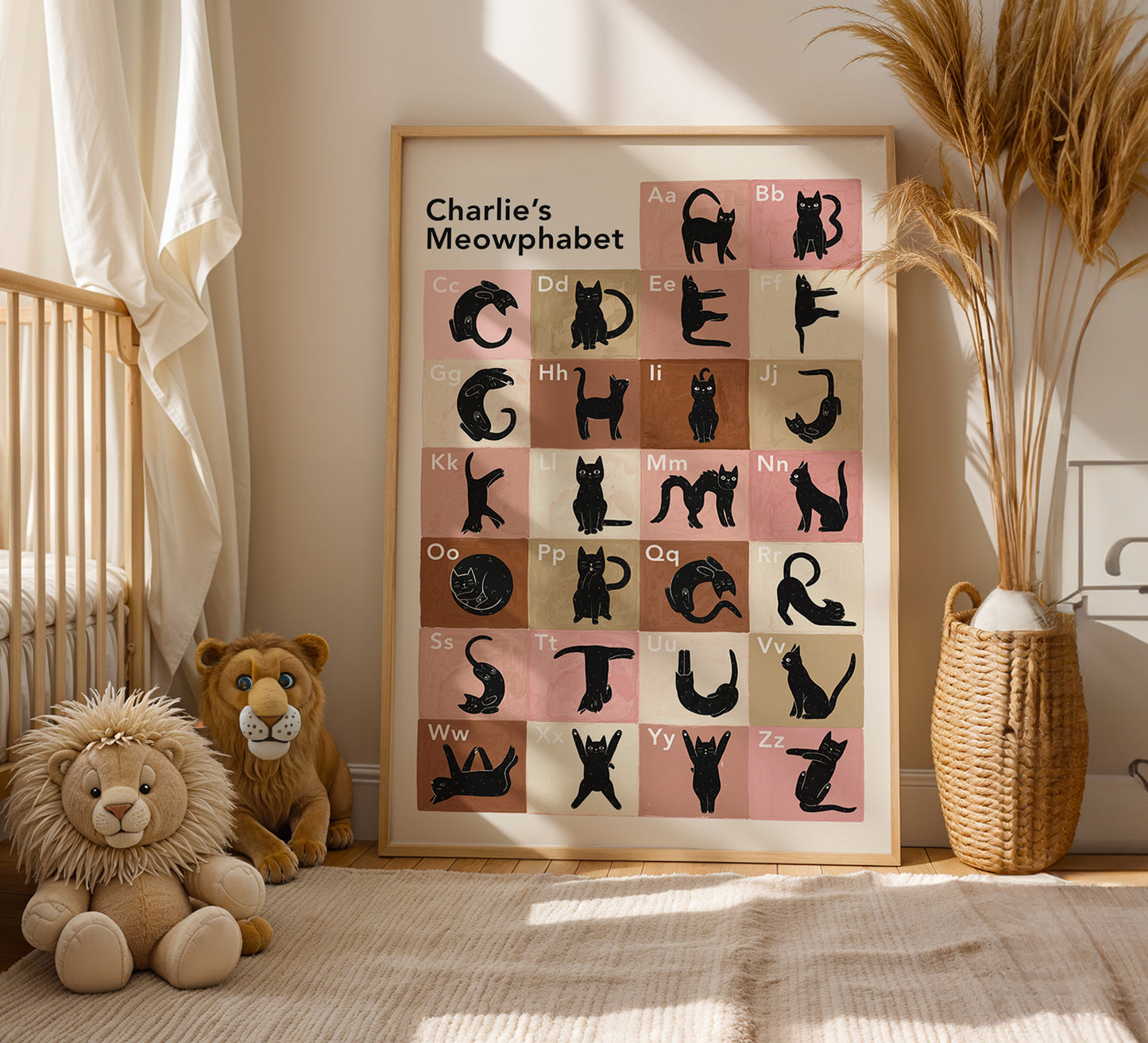 Personalised Cat Alphabet Print