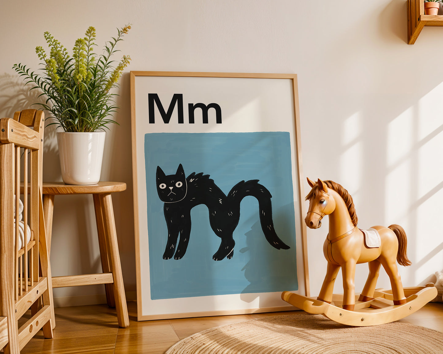 Cat Alphabet Letter Print