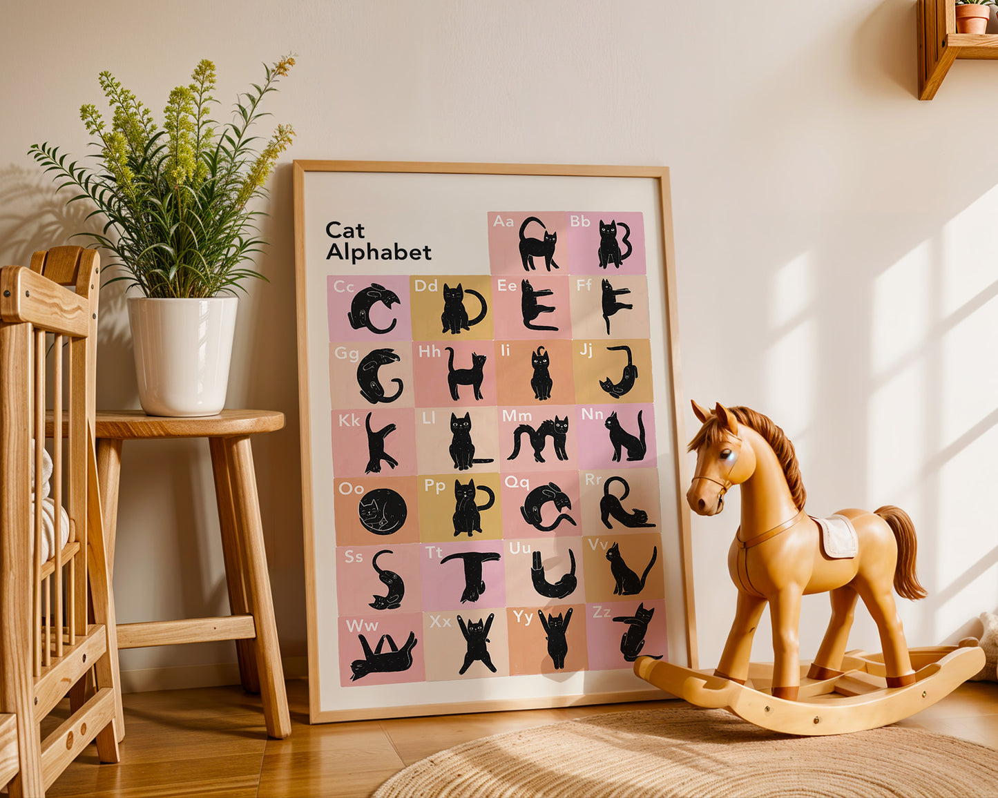 Personalised Cat Alphabet Print